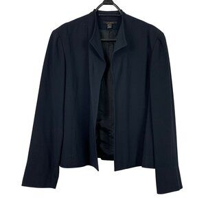 Louben Womens Vintage Navy Blue Blazer Size 14